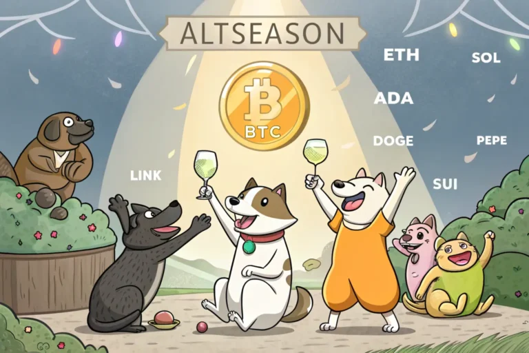 Altseason, altcoins celebrating the season while BTC sitting back relaxed